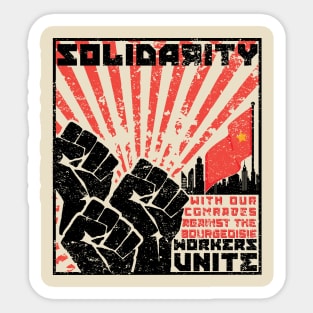 Solidarity Workers Unite Sticker